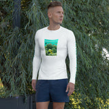 Men's Rash Guard- "Do Sharks Smile?"