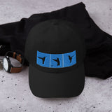 TheClearBlueLife- Blue "Tres Colibris" Dad hat